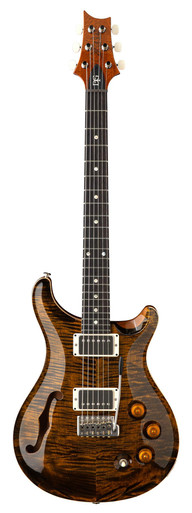 PRS DGT Semi-Hollow David Grissom Signature Electric Guitar in Tiger Eye with Moon Inlays - Image 3
