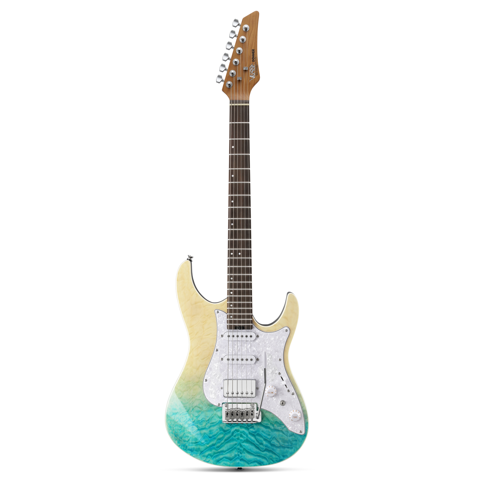 Donner DST-550 Electric Guitar - Caribbean Shoreline Gradation