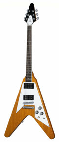 Gibson 70s Flying V Electric Guitar in Antique Natural - Image 2