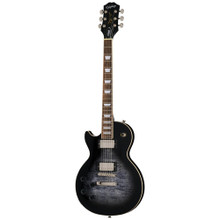 Epiphone Les Paul Tribute Plus Left Handed Electric Guitar in Transparent Ebony Burst - Image 2