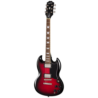 Epiphone SG Tribute Plus Electric Guitar in Cherry Burst - Image 3