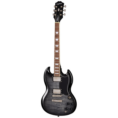 Epiphone SG Tribute Plus Electric Guitar in Ebony Burst - Image 3