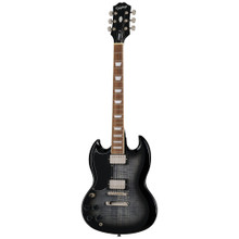 Epiphone SG Tribute Plus Left Handed Electric Guitar in Ebony Burst - Image 2