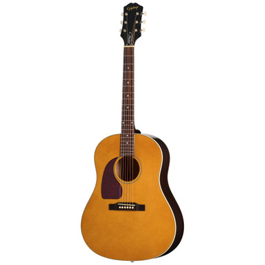 Epiphone Inspired by Gibson J-45 Studio Left Handed Electro Acoustic Guitar in Natural - Image 3