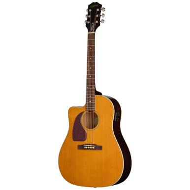 Epiphone Inspired by Gibson J-45 Studio EC Left Handed Electro Acoustic Guitar in Natural - Image 3