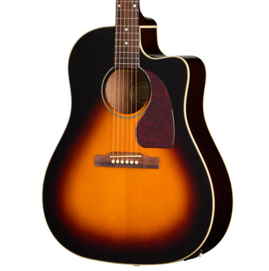 Epiphone J-45 Studio EC Electro Acoustic Guitar in Vintage Sunburst - Image 1