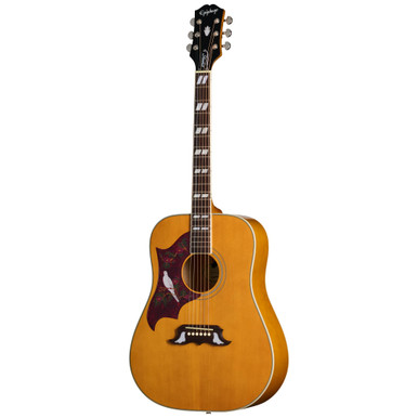 Epiphone Inspired by Gibson Dove Studio Left Handed Electro Acoustic Guitar in Natural - Image 3