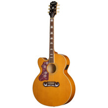 Epiphone Inspired by Gibson J-200 Studio EC Left Handed Electro Acoustic Guitar in Natural - Image 2
