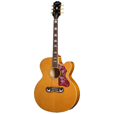 Epiphone Inspired by Gibson J-200 Studio EC Electro Acoustic Guitar in Natural - Image 3