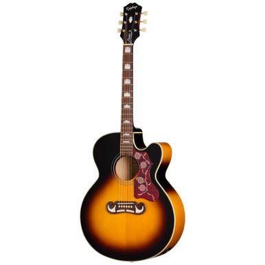 Epiphone Inspired by Gibson J-200 Studio EC Electro Acoustic Guitar in Vintage Sunburst - Image 3