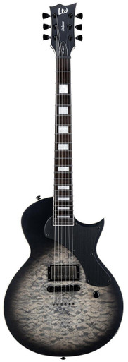ESP LTD EC-01FT Electric Guitar in Charcoal Burst Teardrop Satin - Image 3