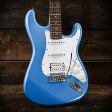 EastCoast ST2 HSS Electric Guitar in Ocean Blue Metallic Rosewood Fretboard - Image 2