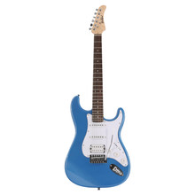 EastCoast ST2 Electric Guitar Starter Pack in Ocean Blue Metallic with Bounce 15W Amp & Accessories - Image 2