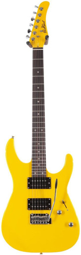 EastCoast HM1 Electric Guitar in Ferrari Yellow - Image 3