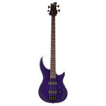 EastCoast MB4 Bass Guitar in Purple Rosewood Fretboard with All Black Hardware - Image 2