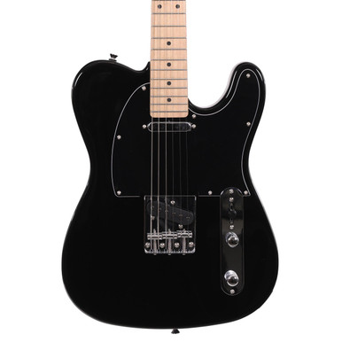 EastCoast T1 Electric Guitar Starter Pack in Black with 15W Amp & Accessories - Image 3