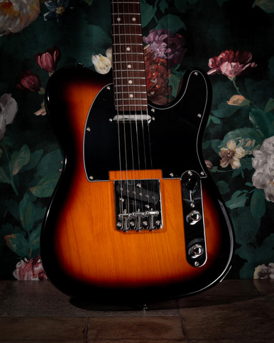 EastCoast T1 Electric Guitar Silent Bundle in Vintage Sunburst With Headphone Amp & Accessories - Image 3