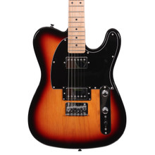 EastCoast T2 Dual Humbucker Electric Guitar Starter Pack in Three Tone Sunburst with 15W Amp & Accessories - Image 2