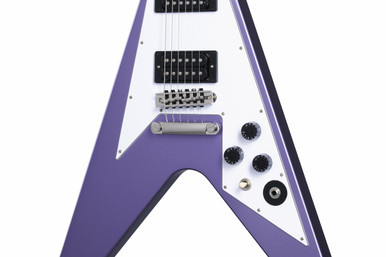 Epiphone Kirk Hammett 1979 Flying V Electric Guitar in Purple Metallic - Image 3