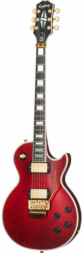 Epiphone Alex Lifeson Signature Les Paul Custom Axcess Electric Guitar in Ruby - Image 3