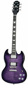 Epiphone SG Modern Figured Electric Guitar in Purple Burst - Image 2