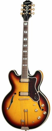 Epiphone Sheraton Semi-Hollow Electric Guitar in Vintage Sunburst - Image 3
