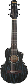 Ibanez EWP16EWB-GAO Piccolo Electro Acoustic Guitar in Galaxy Aqua Open Pore - Image 2