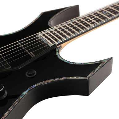 BC Rich Extreme Series Warlock Electric Guitar with Floyd Rose in Black Onyx - Image 3