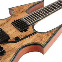BC Rich Extreme Series Warbeast Exotic Electric Guitar with Floyd Rose in Spalted Maple - Image 2