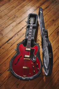Epiphone Masterbilt Gem Archer Sheraton Semi-Hollow Electric Guitar In Cherry Red - Image 2