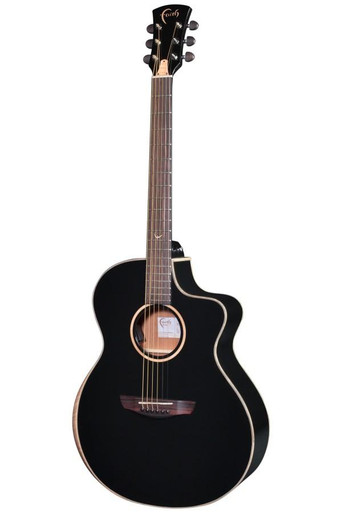 Faith Eclipse Series Neptune CE Electro Acoustic Guitar in Gloss Black - Image 3