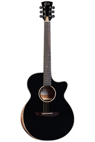 Faith Eclipse Series Venus CE Electro Acoustic Guitar in Black Gloss - Image 2
