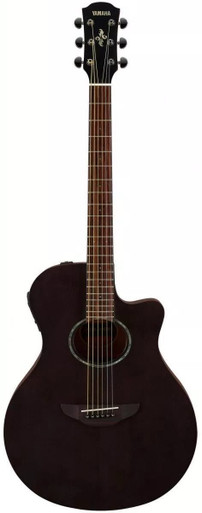 Yamaha APX600M Electro Acoustic Guitar in Matte Finish Smokey Black - Image 3