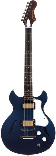 Harmony Comet Electric Guitar in Midnight Blue - Image 3