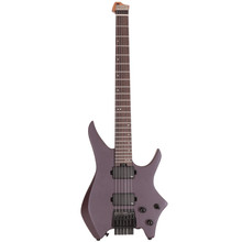 HILS NEXT HN3 Headless Electric Guitar Satin Purple Silent Practice Bundle - Image 2