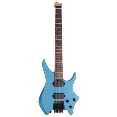HILS NEXT HN3 Headless Electric Guitar Satin Blue Silent Practice Bundle - Image 3
