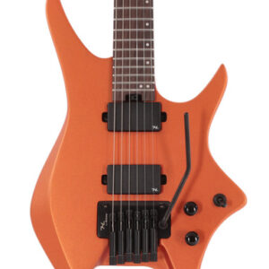 HILS NEXT HN5 Headless Electric Guitar in Satin Metallic Coral Orange