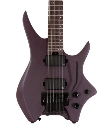 HILS NEXT HN5 Headless Electric Guitar in Satin Metallic Deep Purple - Image 1