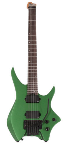 HILS NEXT HN5 Headless Electric Guitar in Satin Metallic Emerald Green - Image 3
