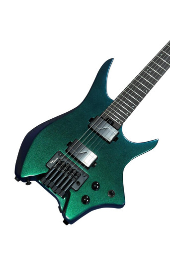 HILS HN6 Next Series Headless Electric Guitar In Cosmic Green - Image 3