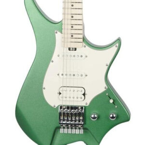 HILS HNS1 S-Style Headless Electric Guitar in Satin Emerald Green