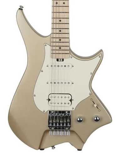 HILS HNS1 S-Style Headless Electric Guitar in Satin Summer Sand - Image 1