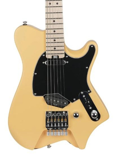 HILS HNT1 T-Style Headless Electric Guitar in Satin Butterscotch - Image 1