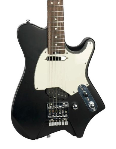 HILS HNT1 T-Style Headless Electric Guitar in Satin Black - Image 1