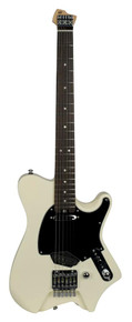 HILS HNT1 T-Style Headless Electric Guitar in Satin Ivory - Image 2