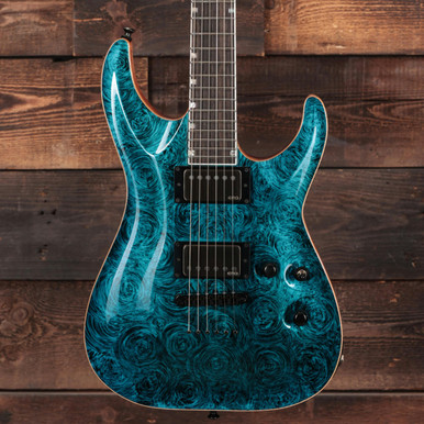 ESP USA Horizon II Electric Guitar in Teal Marble - Image 3