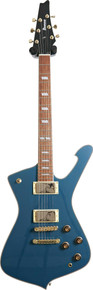 Ibanez IC420ABM Iceman Electric Guitar in Antique Blue Metallic - Image 2