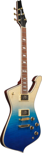 Ibanez IC420FM-TBG Iceman Electric Guitar in Transparent Blue Gradation - Image 3