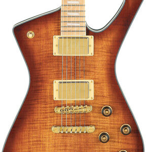 Ibanez IC420MFM-CML Iceman Electric Guitar in Caramel Burst Low Gloss