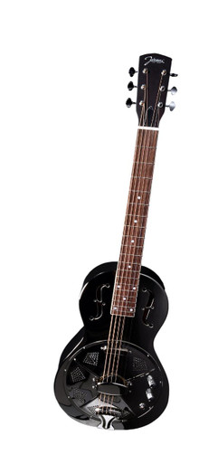 Johnson 960E Parlour Electro Acoustic Resonator Guitar in Polished Nickel - Image 3